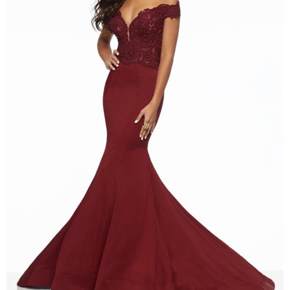 Morilee 43114 Formal Wine Plus Size Dresses